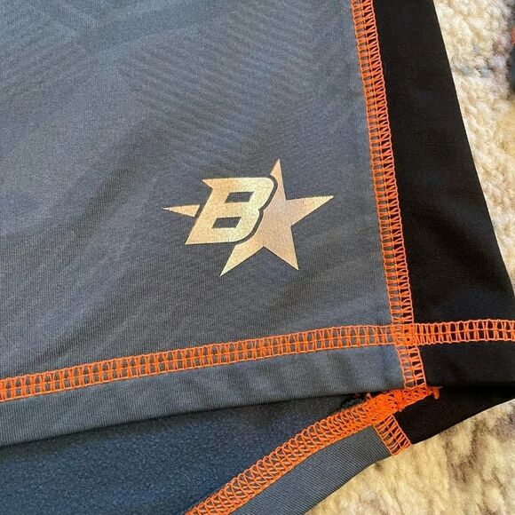 Brothers | Warm Gear Gray Black Orange 1/4 Zip Pullover Youth Small 8 Athletic - Picture 4 of 9